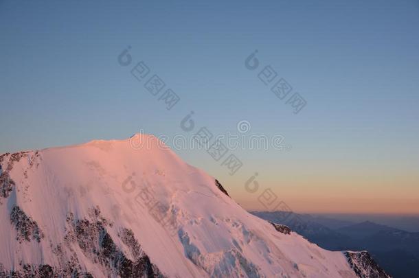 montane山地森林空白的山丘