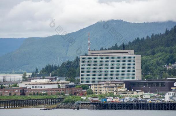 朱诺美国阿拉斯加州美利坚合众国北方的城镇和风景