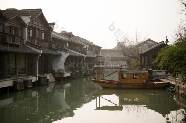 中国老的城市,乌镇.在历史上重要的ã风景.