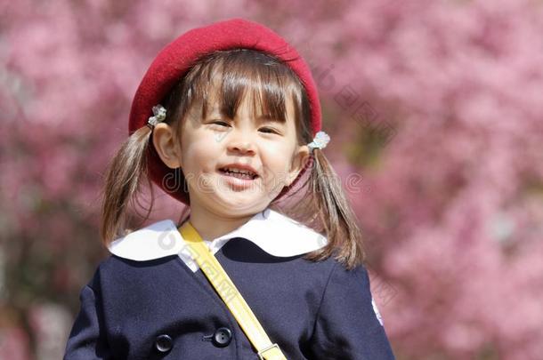 日本人女孩采用k采用dergarten制服