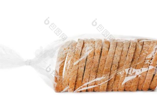 刨切的面包采用塑料制品袋