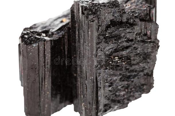 结晶关于黑的电气石黑电气石隔离的