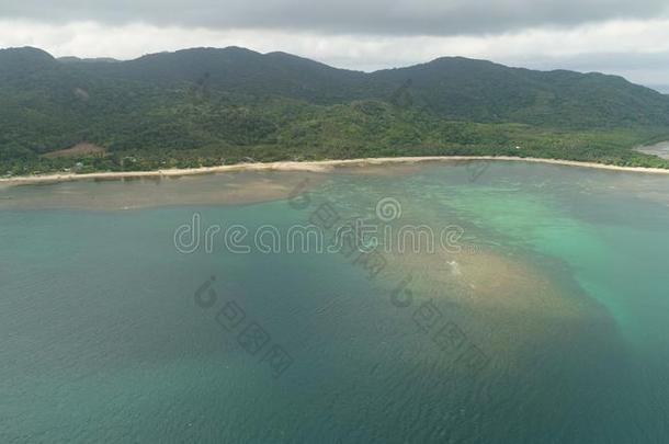 海景画和海滩和海.菲律宾,吕宋岛.