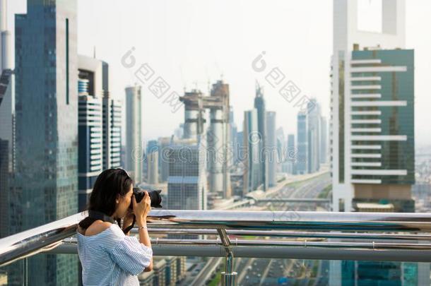 摄影师迷人的照片关于迪拜城市风光照片