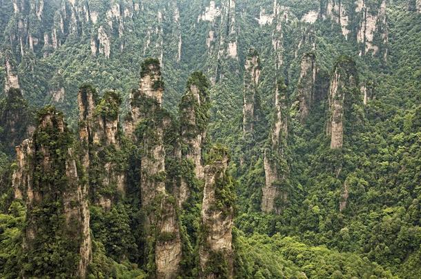 天子山,张家界国家的森林公园,湖南vincial省的