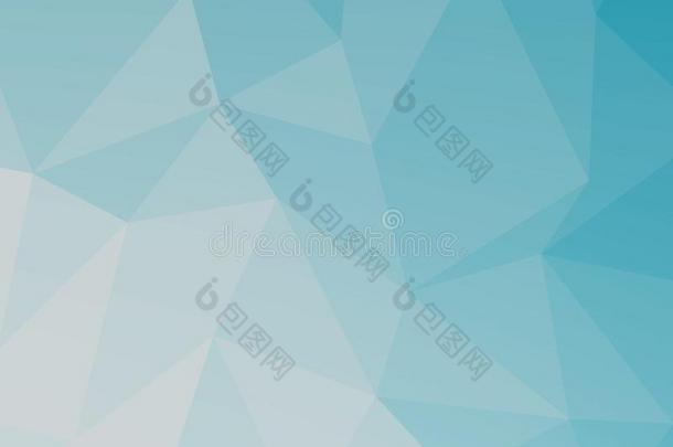 蓝色多边形几何学的抽象的背景