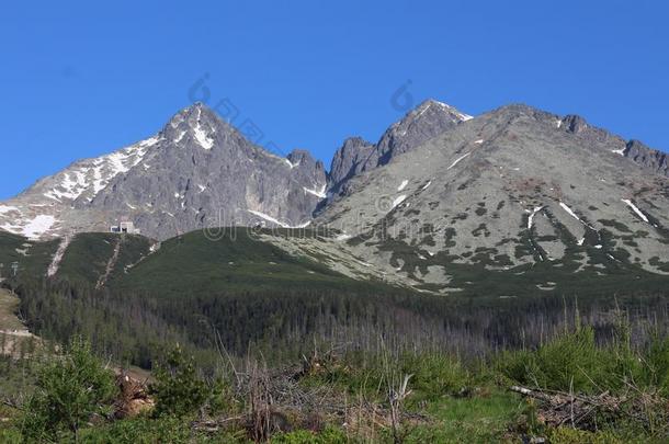 隆尼克Ã½山峰,凯兹马斯基，凯兹马斯基。山峰和维尔卡斯维斯托夫卡山峰采用高的