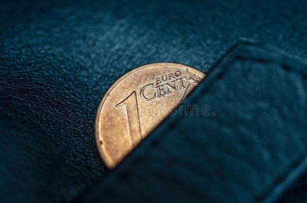 一黑的皮钱包和num.一分关于欧元,向象征波弗特