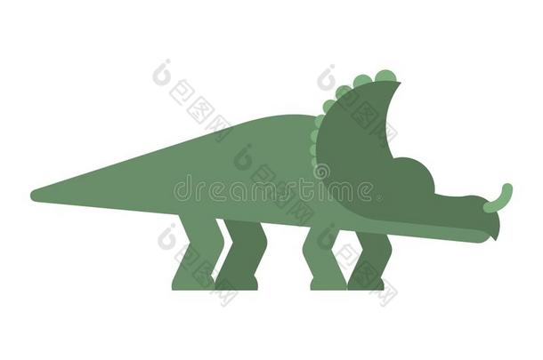 梭形龙恐龙隔离的.古代的动物.意大利人史前史