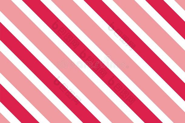 无缝的模式.粉红色的-红色的条纹向白色的背景.有条纹的