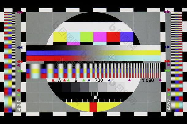 照片射手关于标准工业的颜色电视试验纸