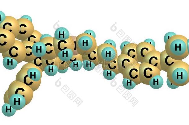 特非那定分子的结构隔离的向白色的