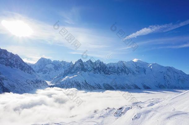 山看采用夏蒙尼在期间滑雪Tour采用g