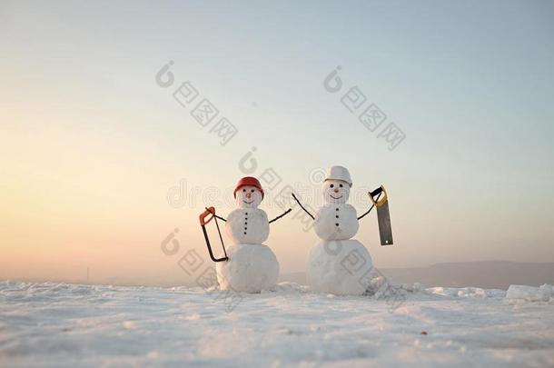 幸福的新的年和雪人.雪人s幸福的对.雪人s厘米/秒