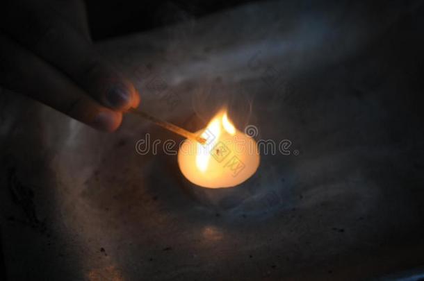 蜡烛和火