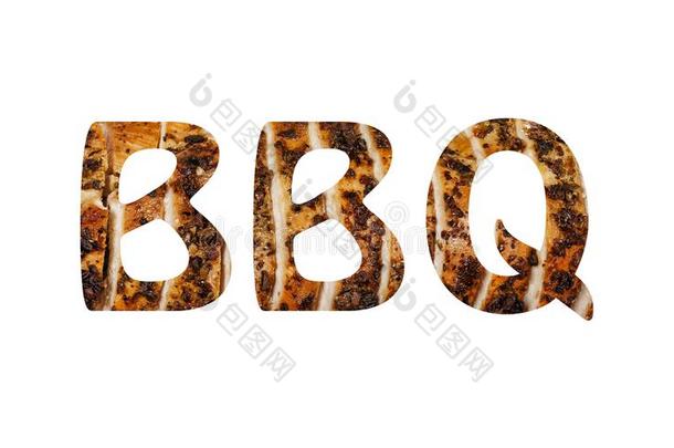 barbecue吃烤烧肉的野餐,<strong>海报</strong>,烧烤,省略,单词,多汁的牛排,隔离的,