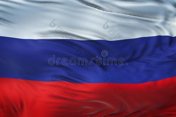 俄罗斯帝国现实的波浪状的旗背景