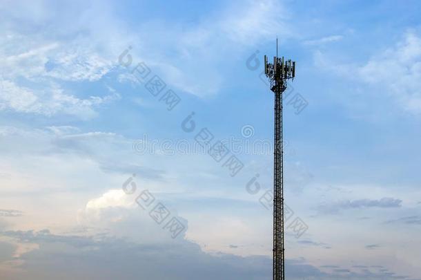 广播车站可移动的电话互联网或电视信号