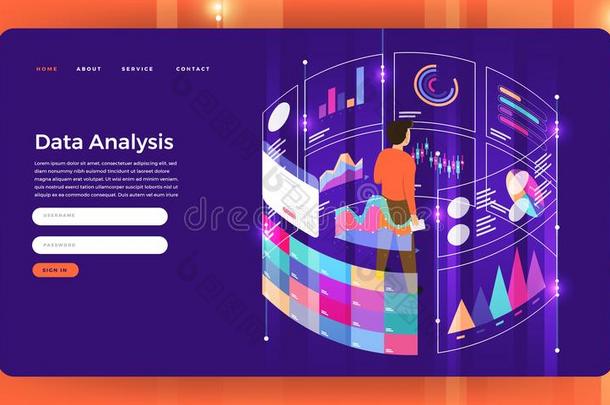 愚弄-在上面设计网站平的设计观念数字的销售data数据