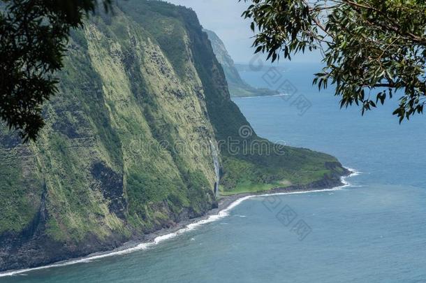 美丽的波皮奥山谷<strong>远景</strong>向指已提到的人大的岛关于美国夏威夷州