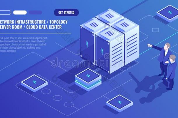 网基础设施,服务器房间地质学,云资料中心,
