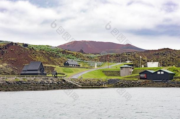 木制的教堂关于赫马岛,<strong>韦斯特</strong>曼岛,冰岛