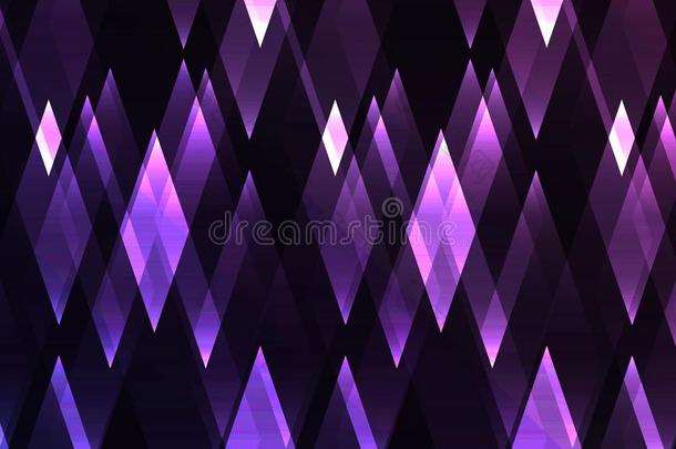 <strong>紫</strong>蓝色宝石不规则碎片形结晶发出光抽象的黑暗的背景