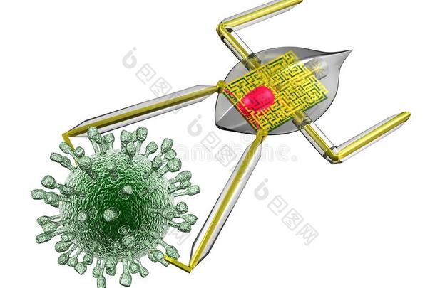 超微型<strong>机械</strong>人装置和病毒隔离的