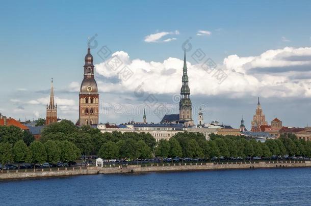 老的城镇采用里加里加湾和城堡关于拉脱维亚的<strong>校长</strong>采用中心和