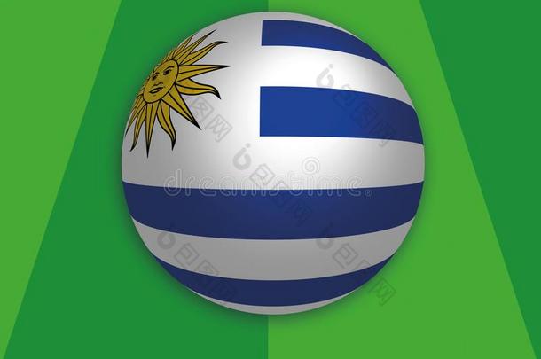 足球<strong>世界锦标赛</strong>和旗关于乌拉圭使圆形的同样地英文字母表的第19个字母