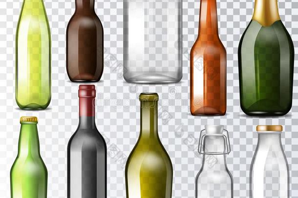 瓶子玻璃矢量玻璃ware关于水-瓶子和杯吸法-玻璃