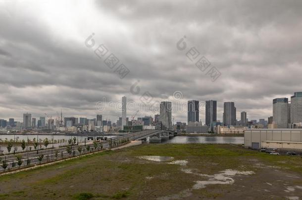 城市景观关于东京,地平线关于东京,关于fice建筑物关于东京,