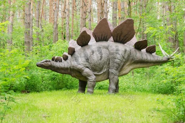 恐龙模型剑龙采用恐龙公园