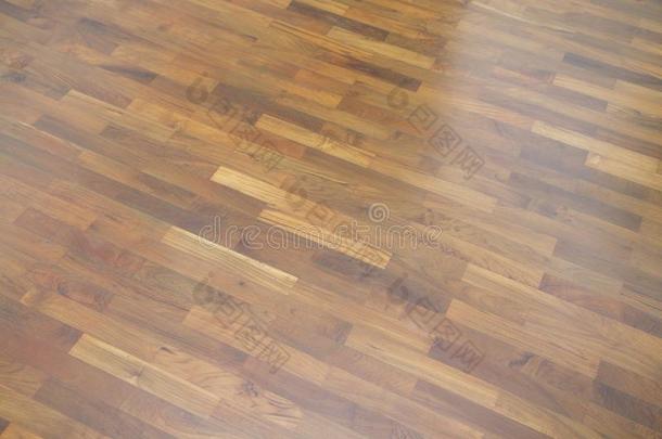 柚木木材镶木地板地面