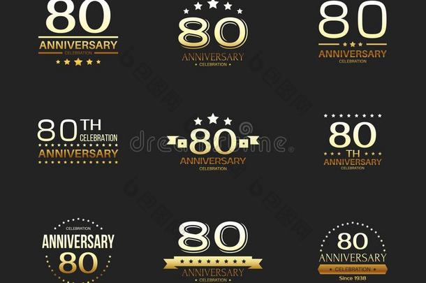80Thailand泰国周年纪念日庆祝标识放置.80年周年纪念横幅.