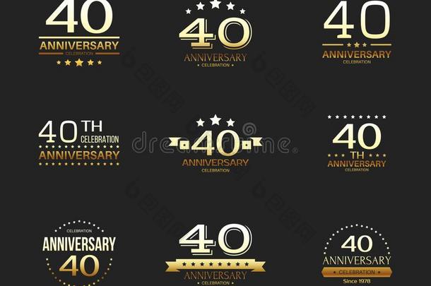 40Thailand泰国周年纪念日庆祝标识放置.40年周年纪念横幅.