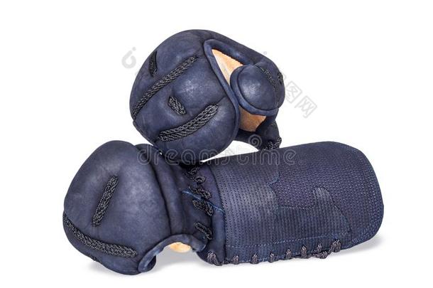 保护的拳击手套`科特`为日本人剑术剑道