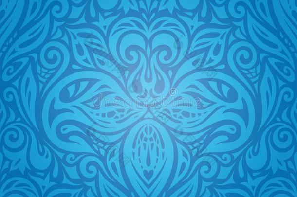 <strong>蓝色壁纸</strong>背景设计和装饰的花
