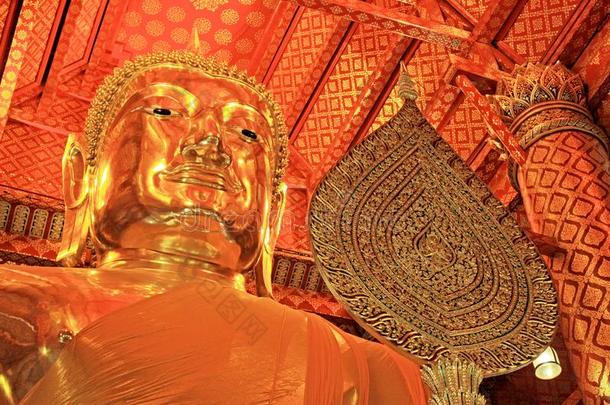 佛影像采用泰国或高棉的佛教寺或僧院法南茶异想天开,大城府,泰国