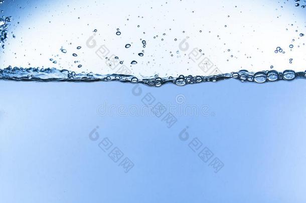 蓝色<strong>水</strong>运动和斑点向蓝色背景