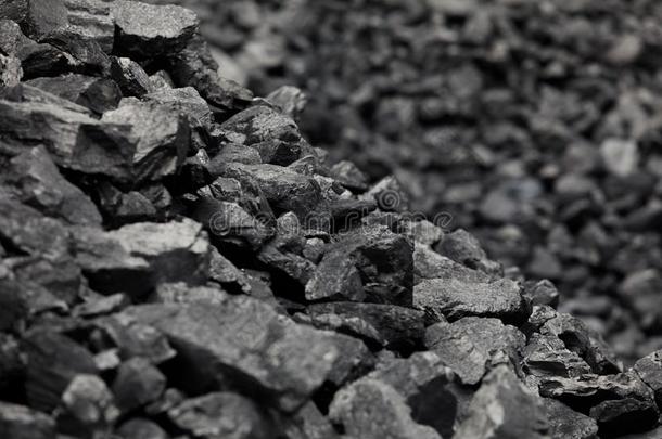 自然的黑的煤炭为背景.工业的煤炭