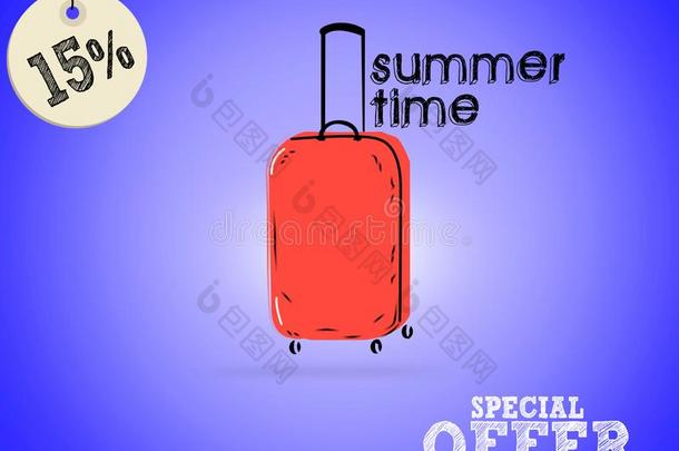 夏卖横幅设计和红色的颜色塑料制品旅行袋采用英语字母表的第2个字母