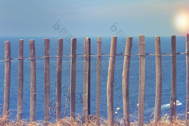 木制的栅栏采用前面关于指已提到的人海