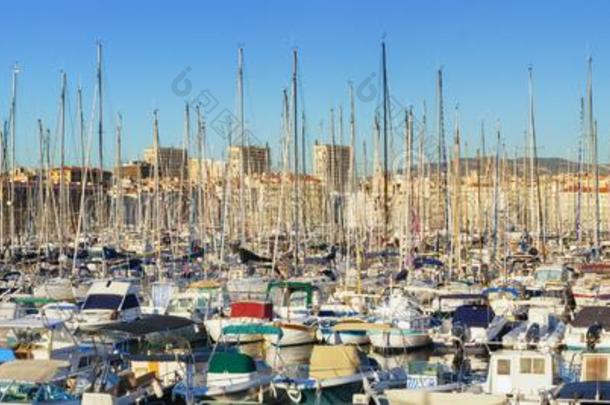 港口关于马赛,法国