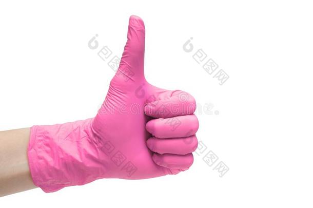 喜欢符号偶像使关于粉红色的医学的拳击手套.