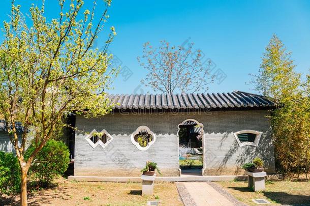 中国人传统的房屋和花园