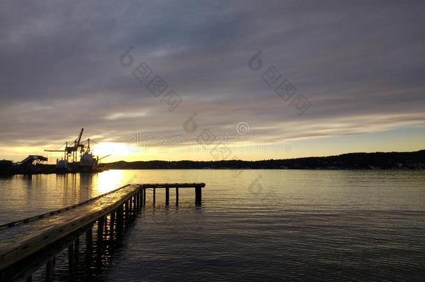 风景关于指已提到的人海港关于拉尔维克,挪威.斯堪的纳维亚的<strong>园林景观</strong>