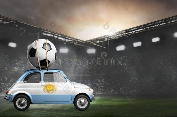 阿根廷汽车向足球运动场