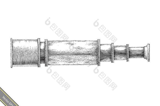 酿酒的<strong>双</strong>筒望远镜<strong>手绘</strong>画版画方式,<strong>双</strong>筒望远镜菲律宾独木船