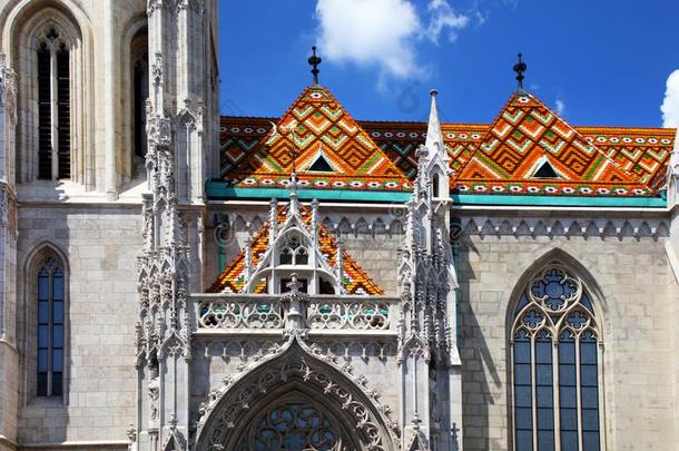 马提亚教堂-教堂关于我们的女士,布达佩斯.建筑学的demand需要